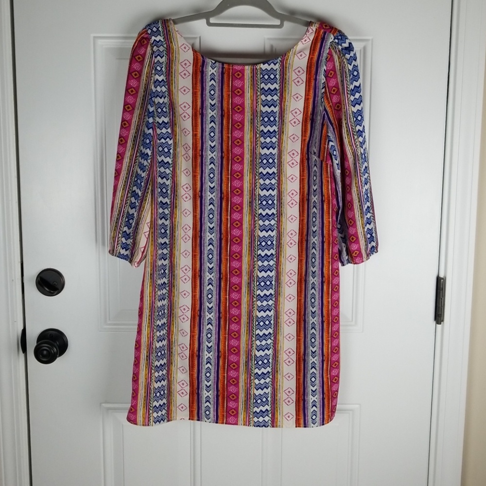 Pink Owl tribal dress.